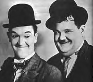 Oliver Hardy and Stan Laurel